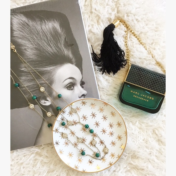 Talbots Jewelry - TALBOTS • Long Gold & Green Double Strand Necklace